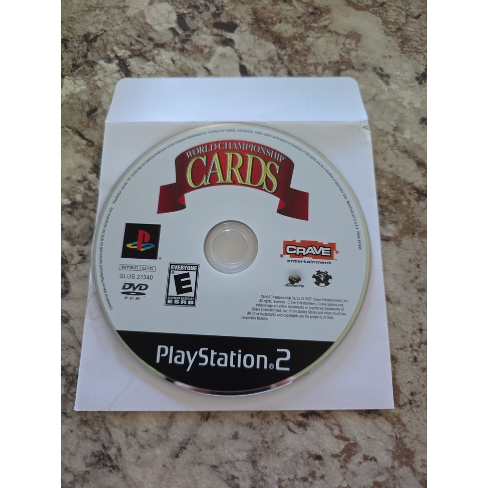 World Championship Cards (PlayStation PS2) Disc Only